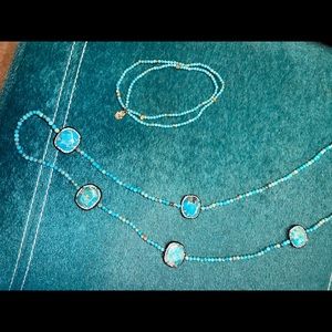 Turquoise stone jewelry bundle